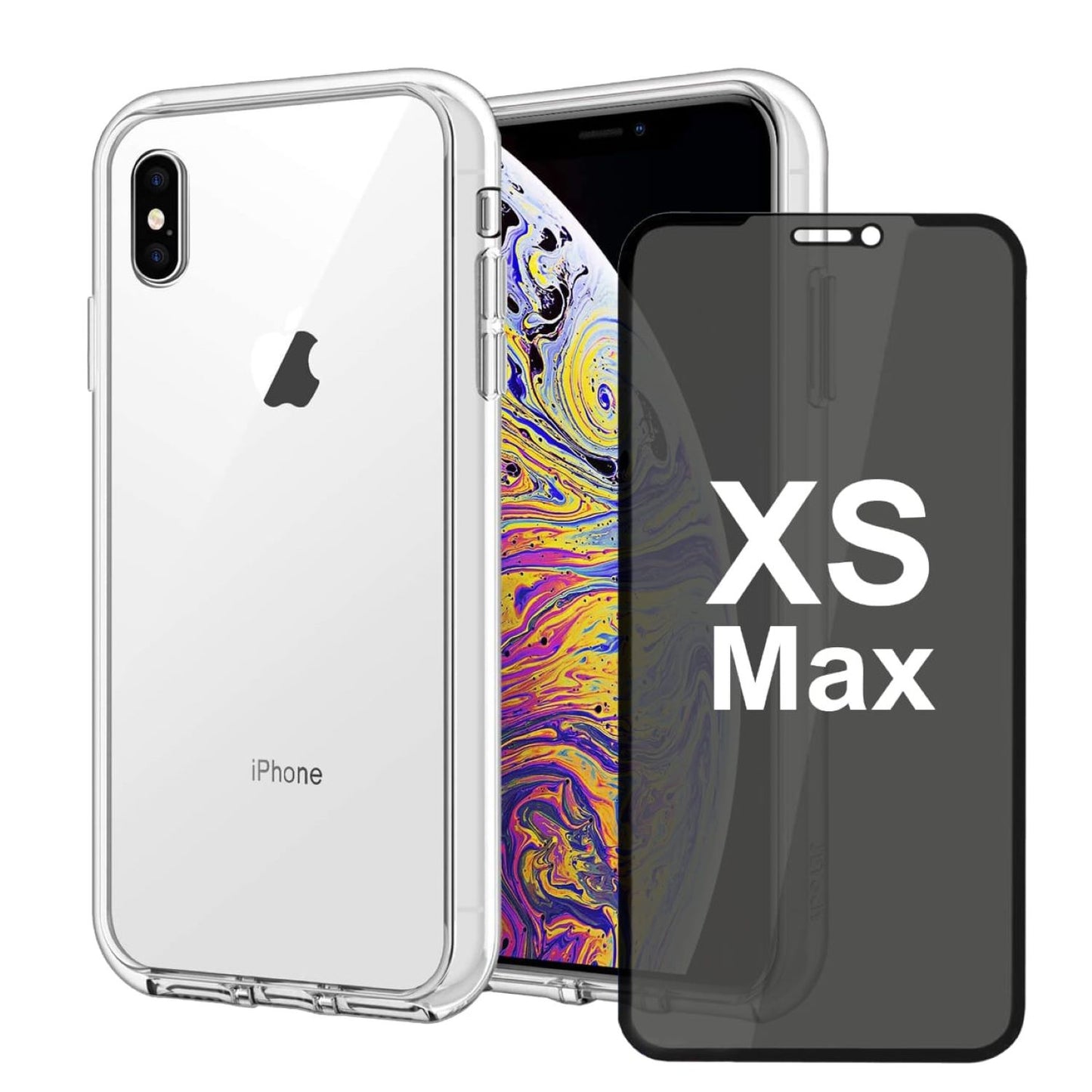 Hülle für iPhone Handyhülle Transparent, durchsichtig Schutzhülle, iPhone Clear Case, Stoßfest, Kratzfest mit Displayschutz