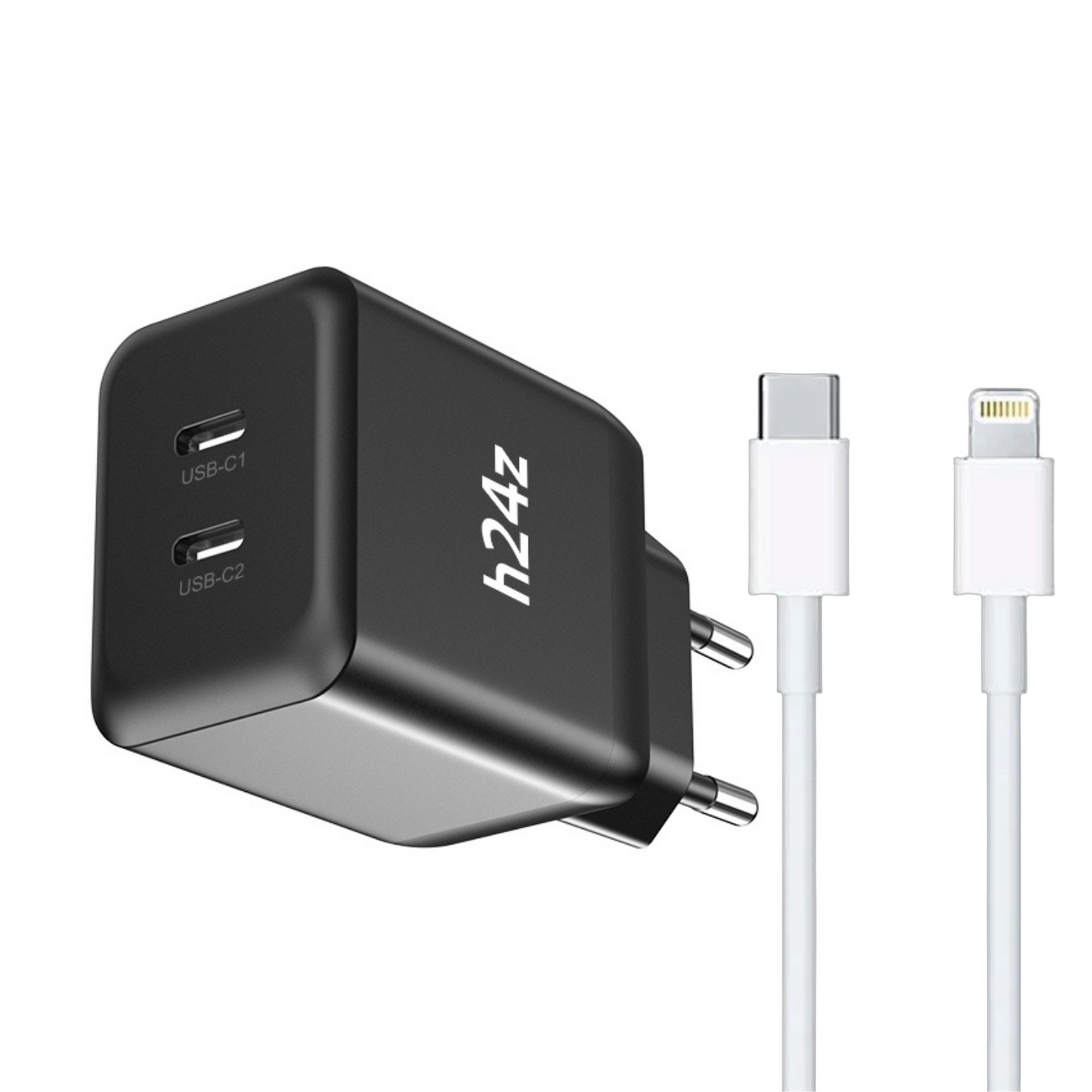 USB-C Ladegerät mit 2 USB-C Anschlüssen Netzteil