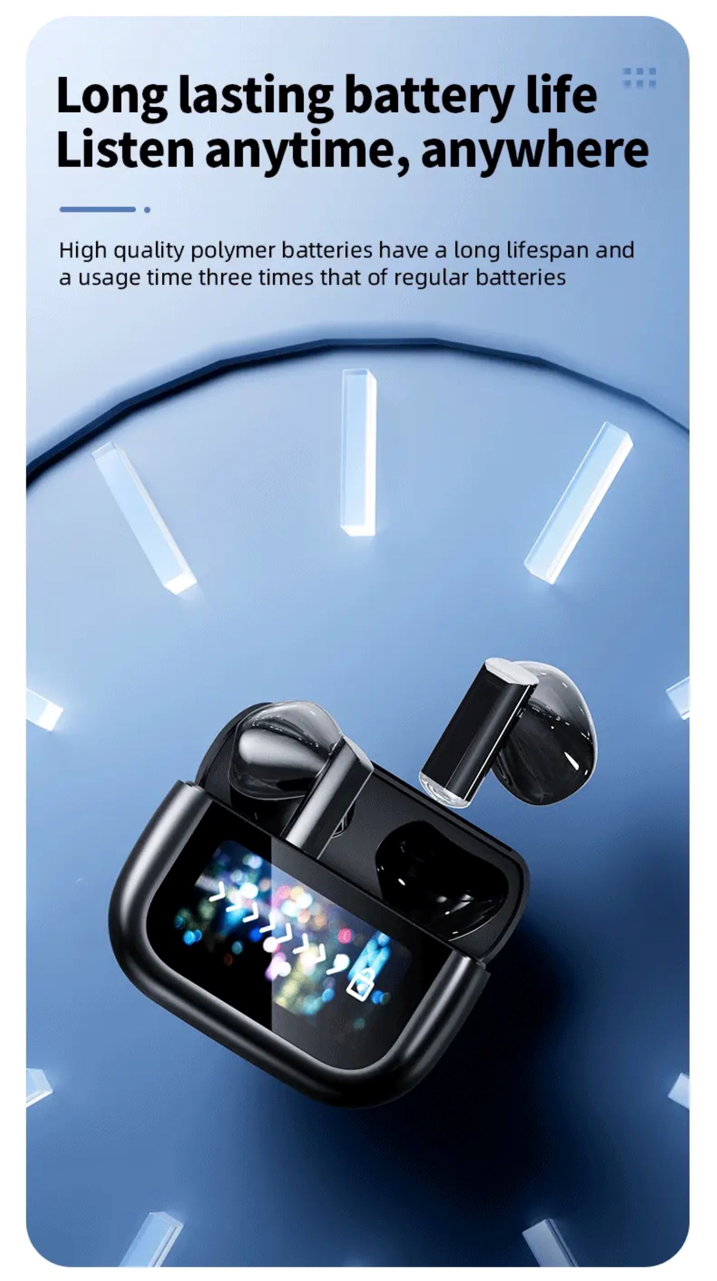 Bluetooth In-Ear Kopfhörer mit LCD-Display