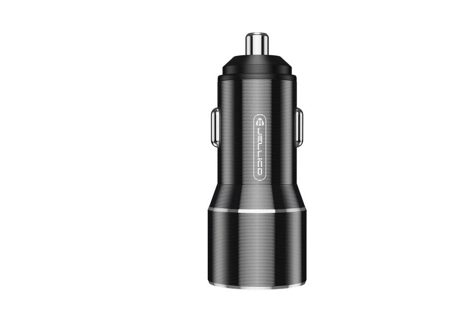 Doppel-USB-Autoladegerät – Schnellladegerät fürs Auto mit 2 USB-Anschlüssen – Kompatibel mit iPhone, Samsung, Android & mehr
