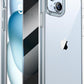Hülle für iPhone Handyhülle Transparent, durchsichtig Schutzhülle, iPhone Clear Case, Stoßfest, Kratzfest mit Displayschutz