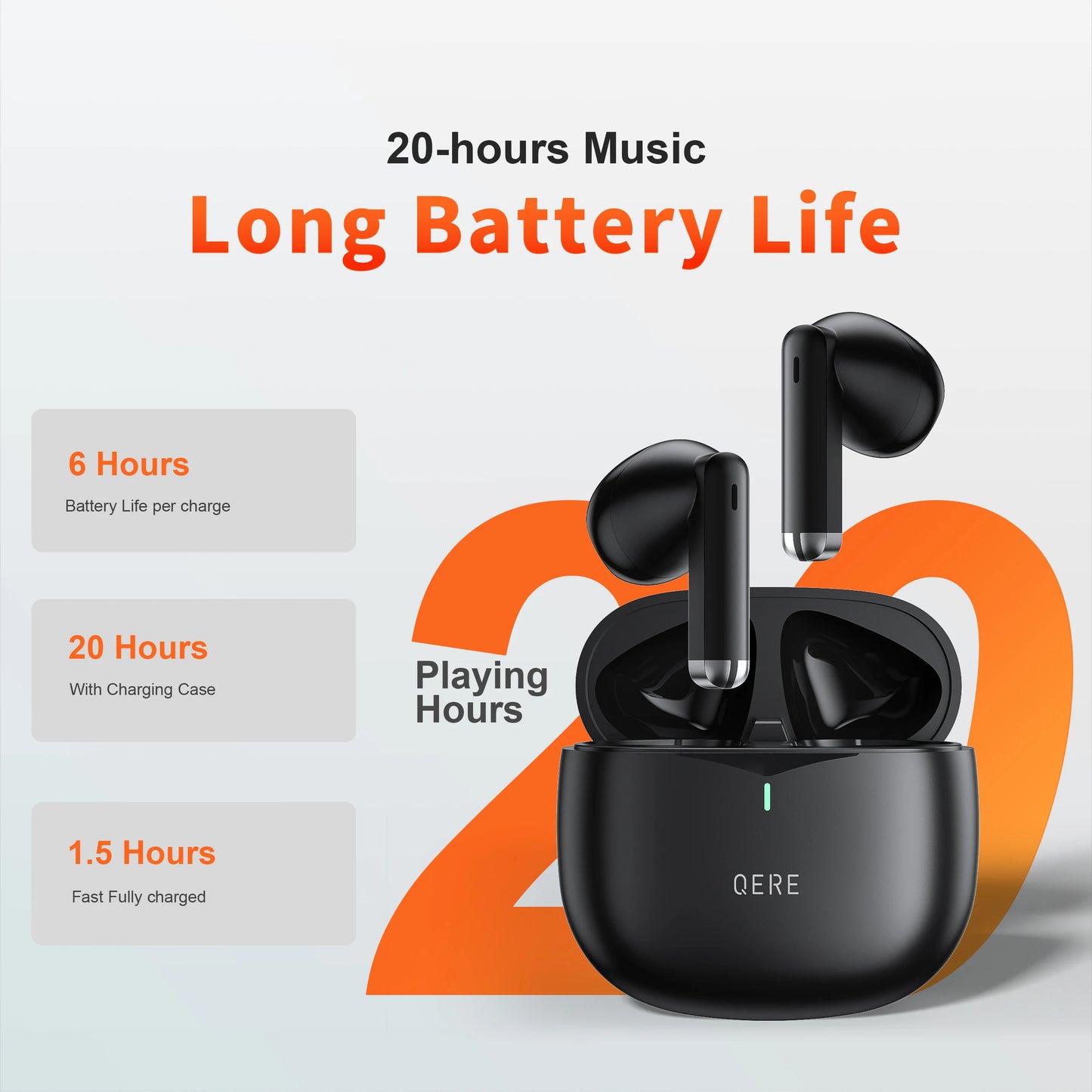 Kabellose Bluetooth In-Ear Kopfhörer – Mit Ladecase & langer Akkulaufzeit