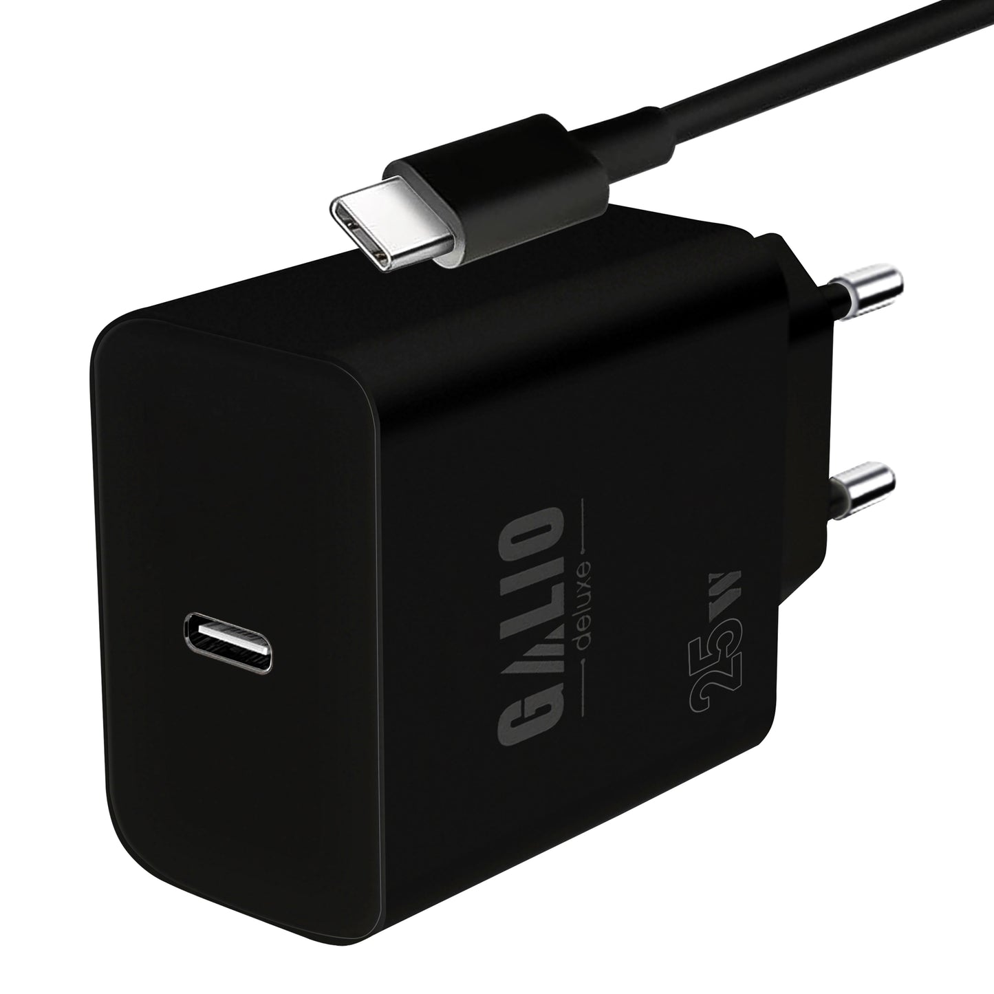25W USB-C Schnellladegerät mit USB-C oder ios Ladekabel für iPhone – Kompatibel mit iPhone, Samsung Galaxy, iPad, MacBook, Huawei, Xiaomi, OnePlus, Google Pixel – PD 3.0 Netzteil für schnelles Laden