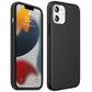 Schwarze iPhone Hülle – Matte Handyhülle, Stoßfestes iPhone Case, Kratzfeste Schutzhülle, Handy Schale mit Displayschutz