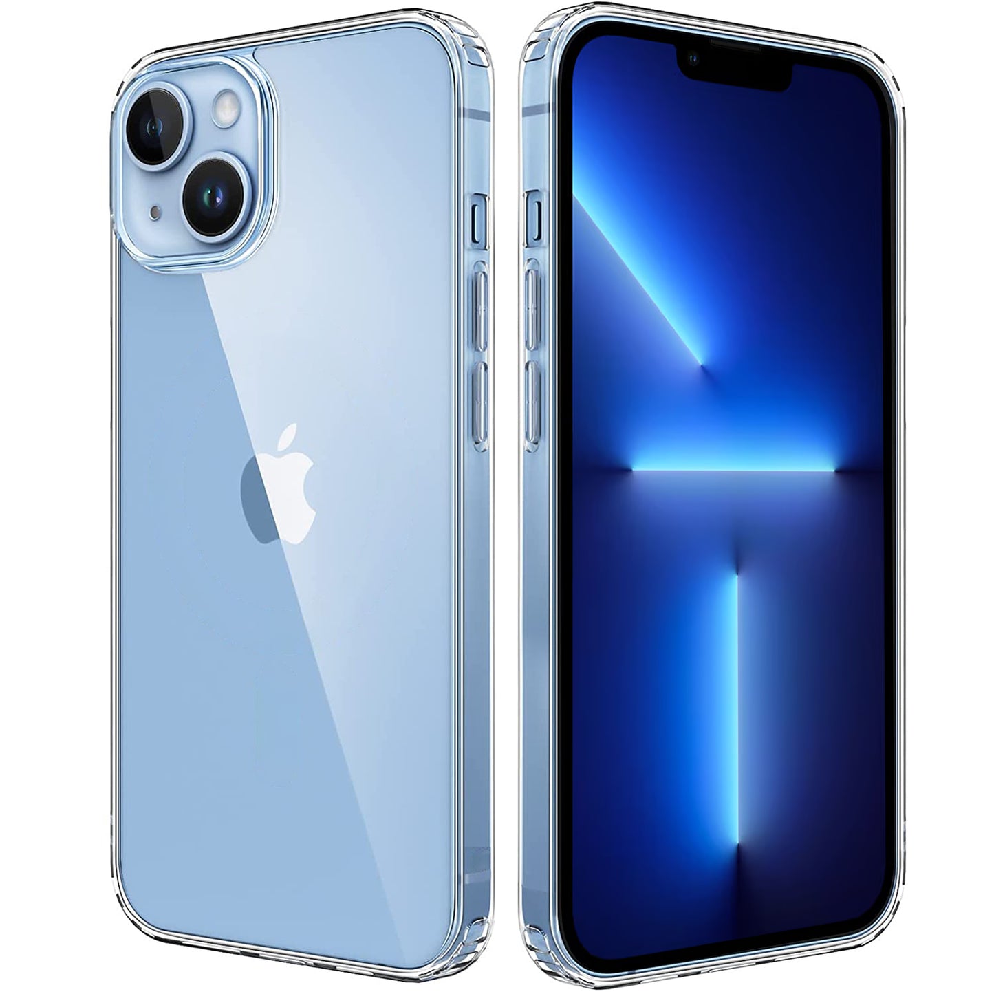 Hülle für iPhone Handyhülle Transparent, durchsichtig Schutzhülle, iPhone Clear Case, Stoßfest, Kratzfest mit Displayschutz