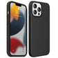 Schwarze iPhone Hülle – Matte Handyhülle, Stoßfestes iPhone Case, Kratzfeste Schutzhülle, Handy Schale mit Displayschutz