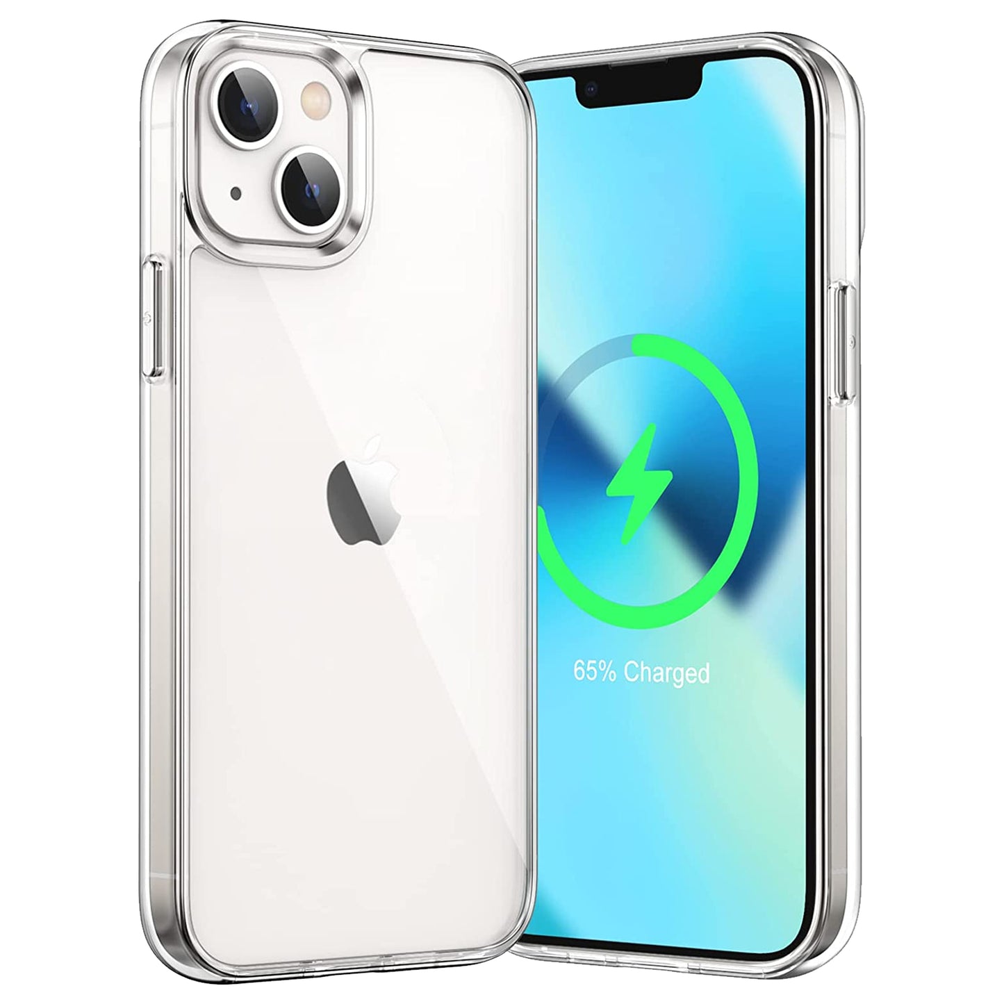 Hülle für iPhone Handyhülle Transparent, durchsichtig Schutzhülle, iPhone Clear Case, Stoßfest, Kratzfest mit Displayschutz