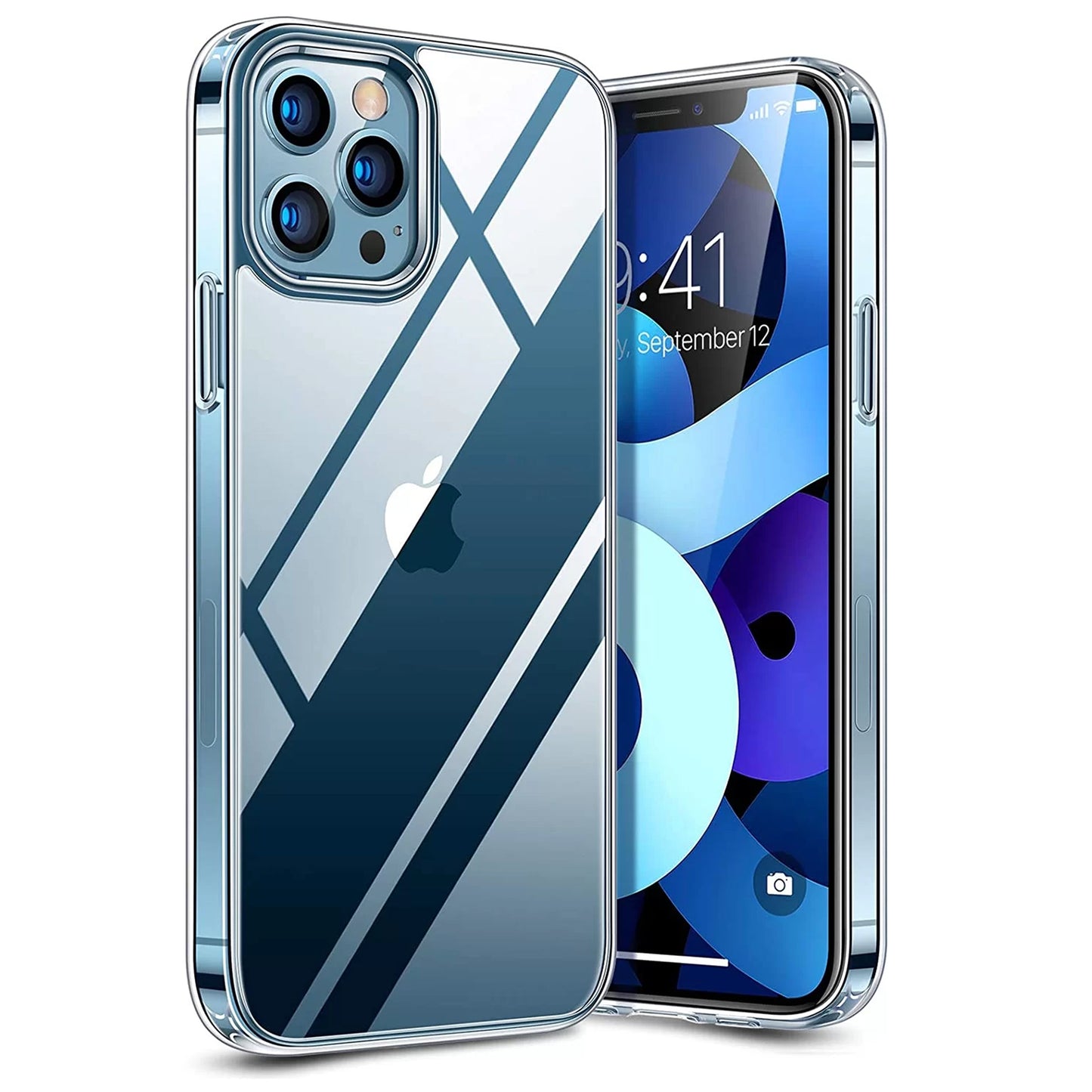 Hülle für iPhone Handyhülle Transparent, durchsichtig Schutzhülle, iPhone Clear Case, Stoßfest, Kratzfest mit Displayschutz