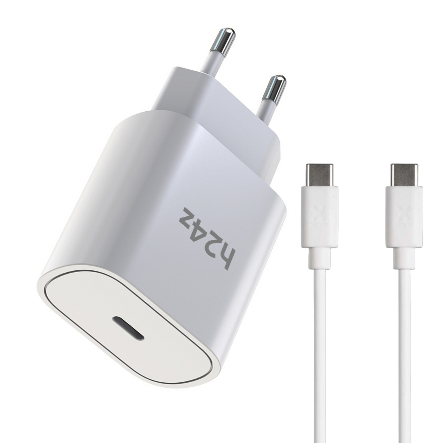 25W USB-C Schnellladegerät mit USB-C oder ios Ladekabel für iPhone – Kompatibel mit iPhone, Samsung Galaxy, iPad, MacBook, Huawei, Xiaomi, OnePlus, Google Pixel – PD 3.0 Netzteil für schnelles Laden