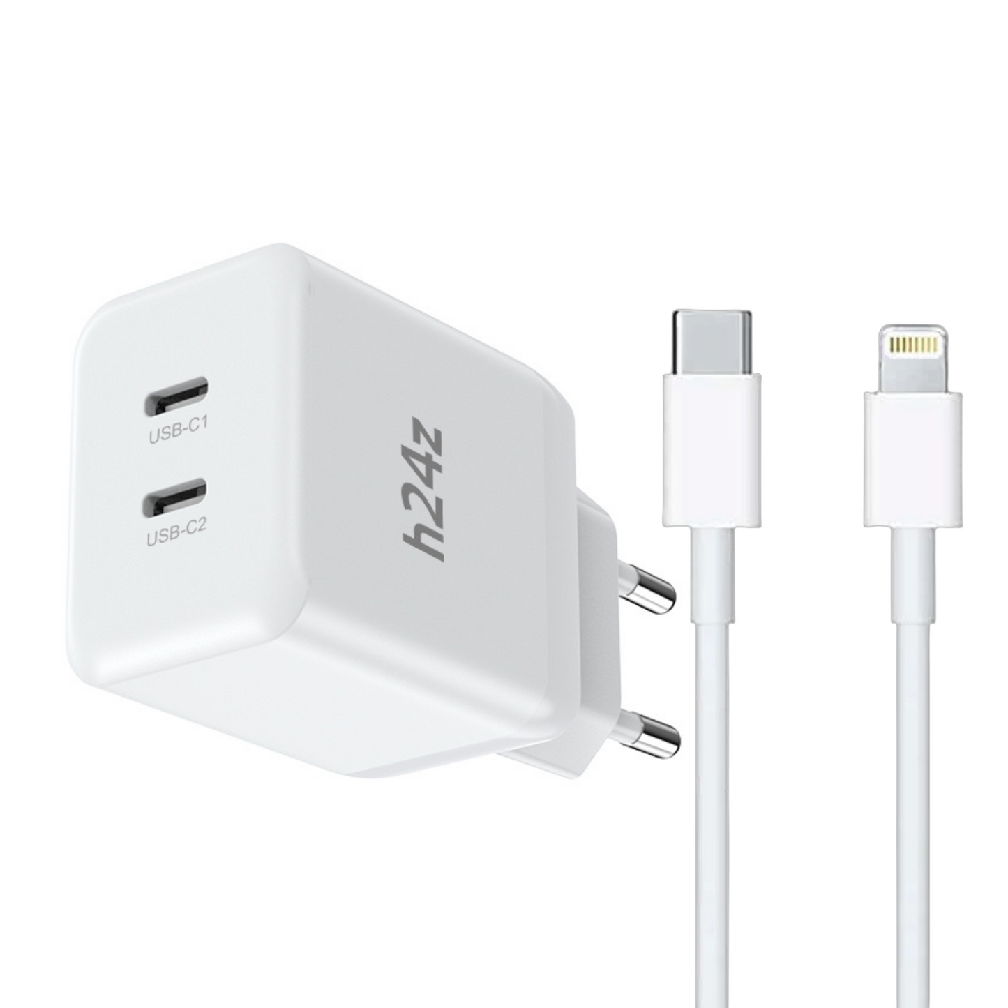 USB-C Ladegerät mit 2 USB-C Anschlüssen Netzteil