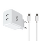USB-C Ladegerät mit 2 USB-C Anschlüssen Netzteil