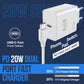 Power Adapter 20Watt USB-C Schnellladegerät – Kompatibel mit iPhone iPad, Samsung, Google Pixel, AirPods & mehr