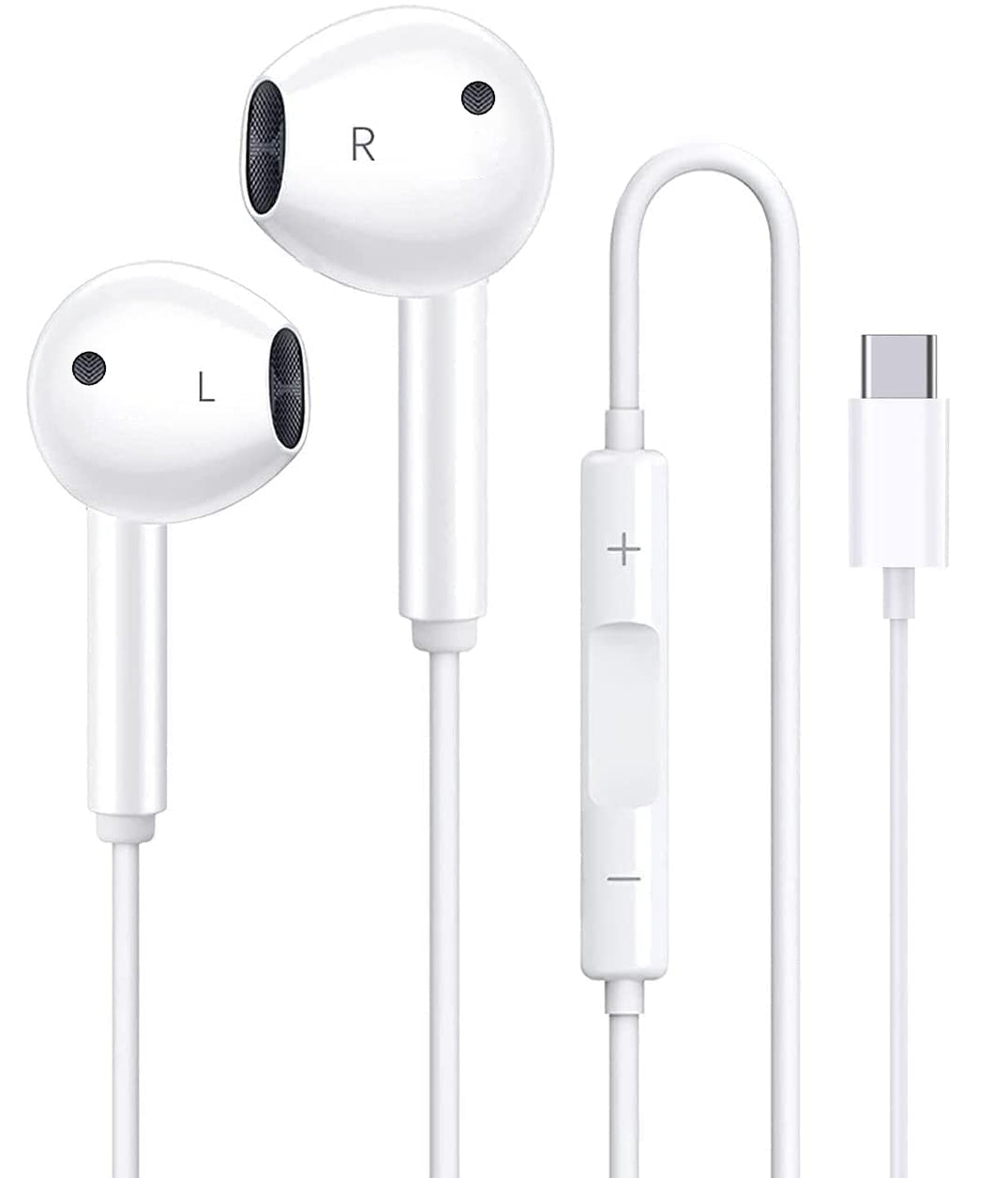 Kabelkopfhörer Lightning / Typ C In-Ear mit Mikrofon & Lautstärketasten