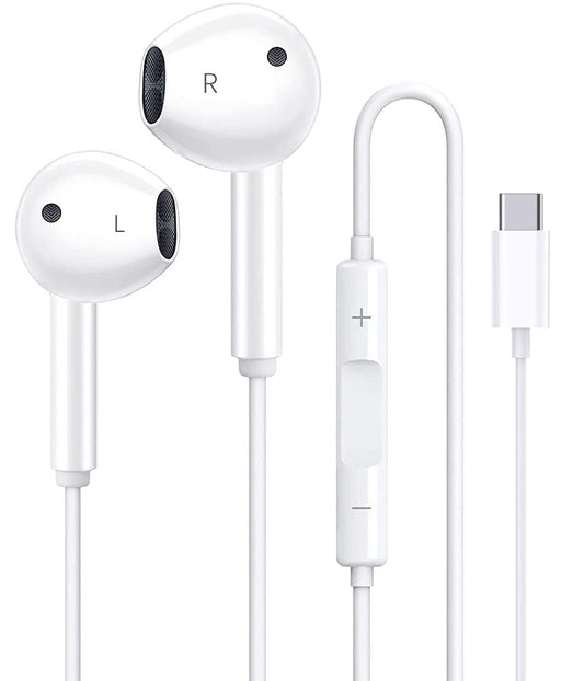 Kabelkopfhörer Lightning / Typ C In-Ear mit Mikrofon & Lautstärketasten