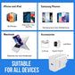 45Watt USB-C Schnellladegerät mit USB-C oder IOS für Iphone Ladekabel – Kompatibel mit iPhone 16, 15, 14, 13, 12, 11, XS, XR, SE, Samsung S25, S24, S23, iPad, MacBook, Huawei, Xiaomi, OnePlus, Google Pixel – PD 3.0 Netzteil für ultraschnelles Laden