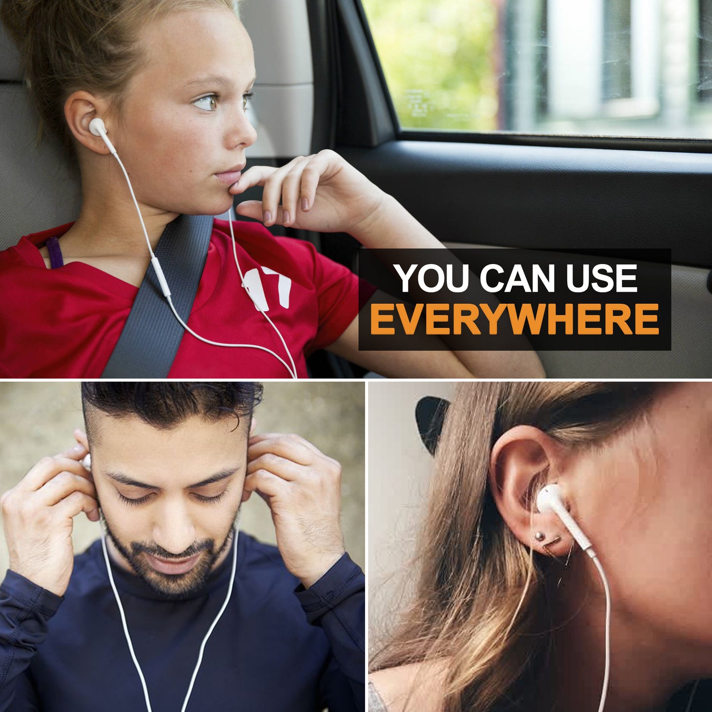 Kabelkopfhörer Lightning / Typ C In-Ear mit Mikrofon & Lautstärketasten