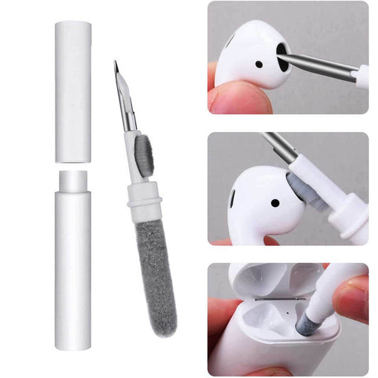Kopfhörer Reinigungswerkzeug – Premium Reinigungskit für Kopfhörer, In-Ear, Over-Ear Headsets – Mit Antistatik-Bürste, Mikrofasertuch, Wattestäbchen  Zubehör