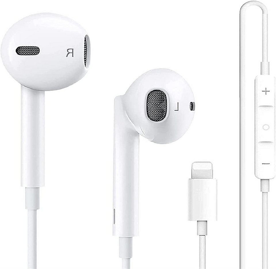 Kabelkopfhörer Lightning / Typ C In-Ear mit Mikrofon & Lautstärketasten